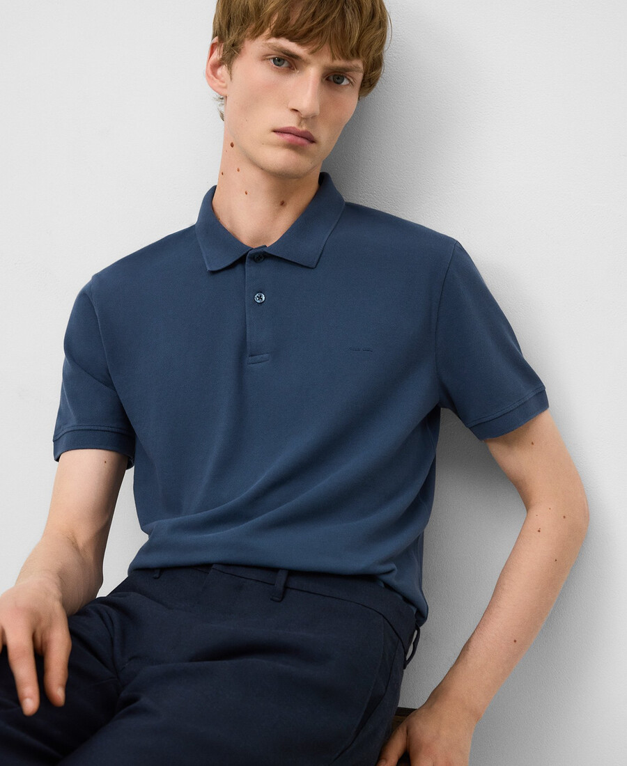 polo homme en piqué de coton biologique