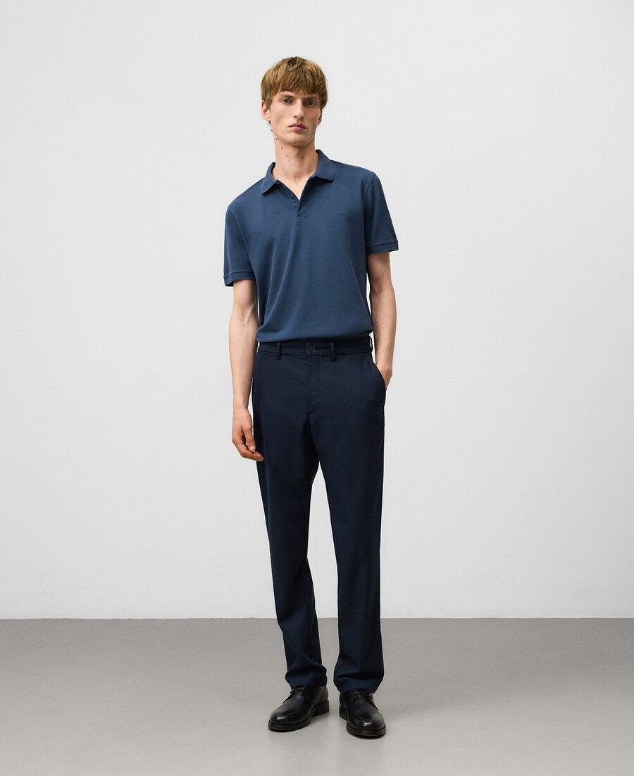 polo homme en piqué de coton biologique