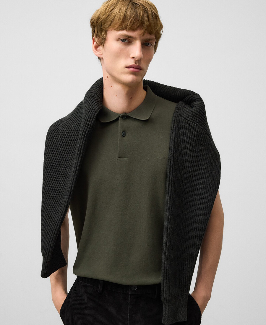 polo homme en piqué de coton biologique