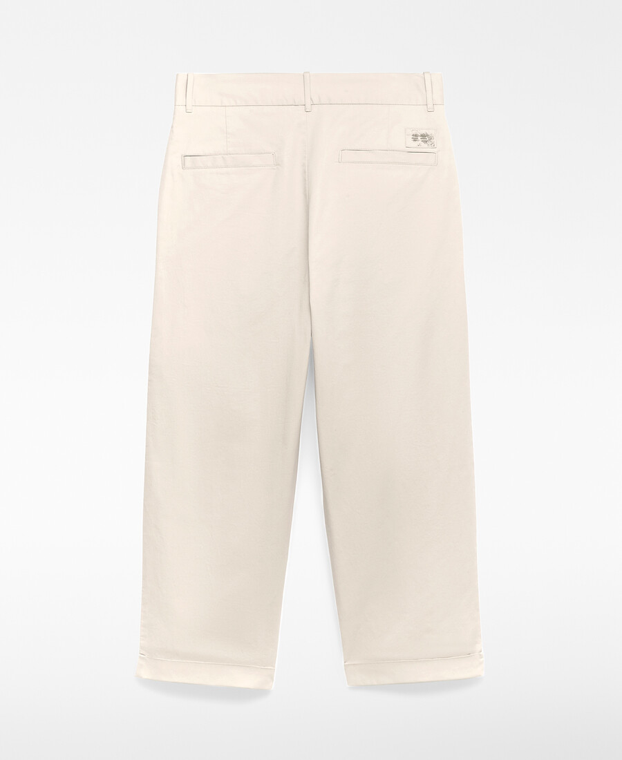 pantalon droit à plis homme