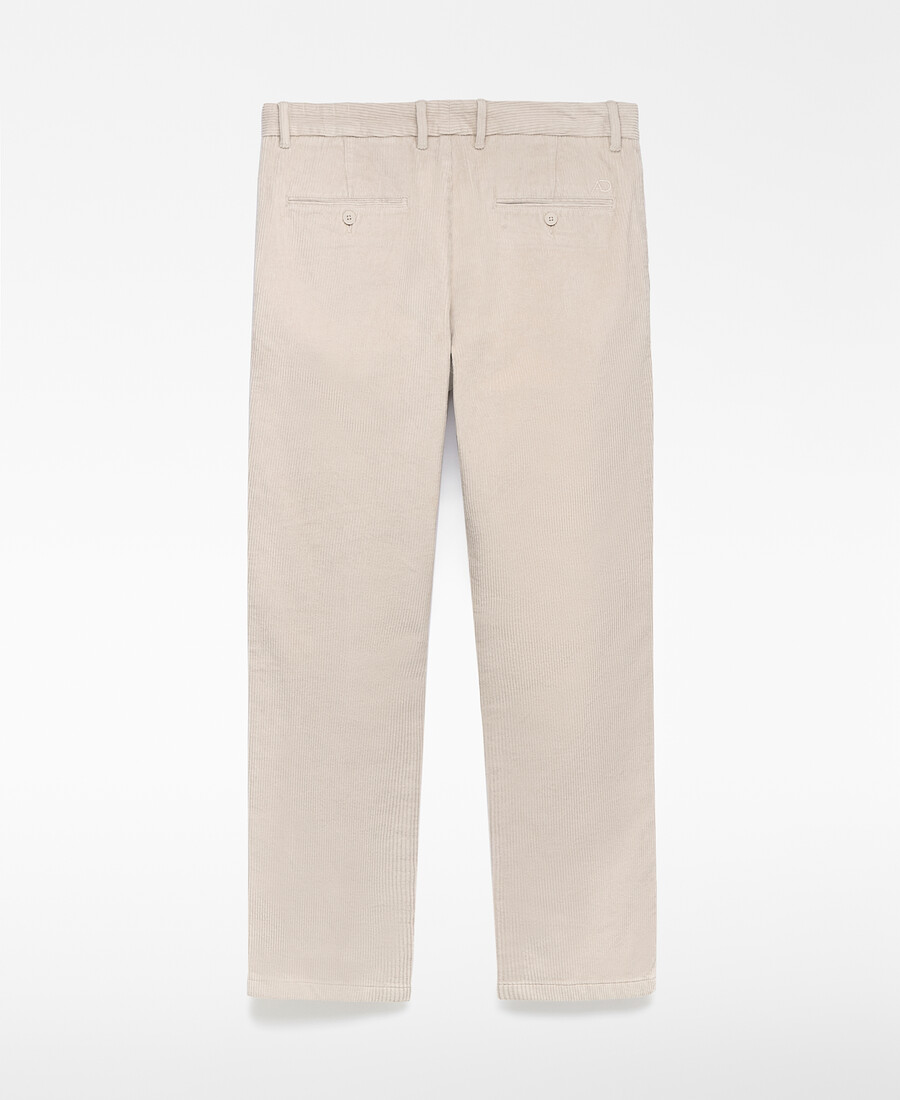pantalon chino en velours côtelé coupe classique pour homme