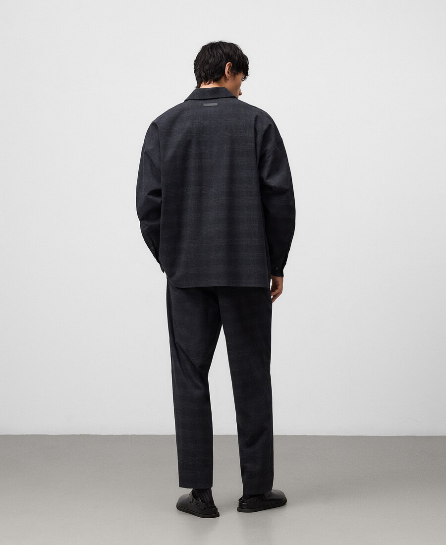 pantalon à carreaux coupe décontractée pour homme