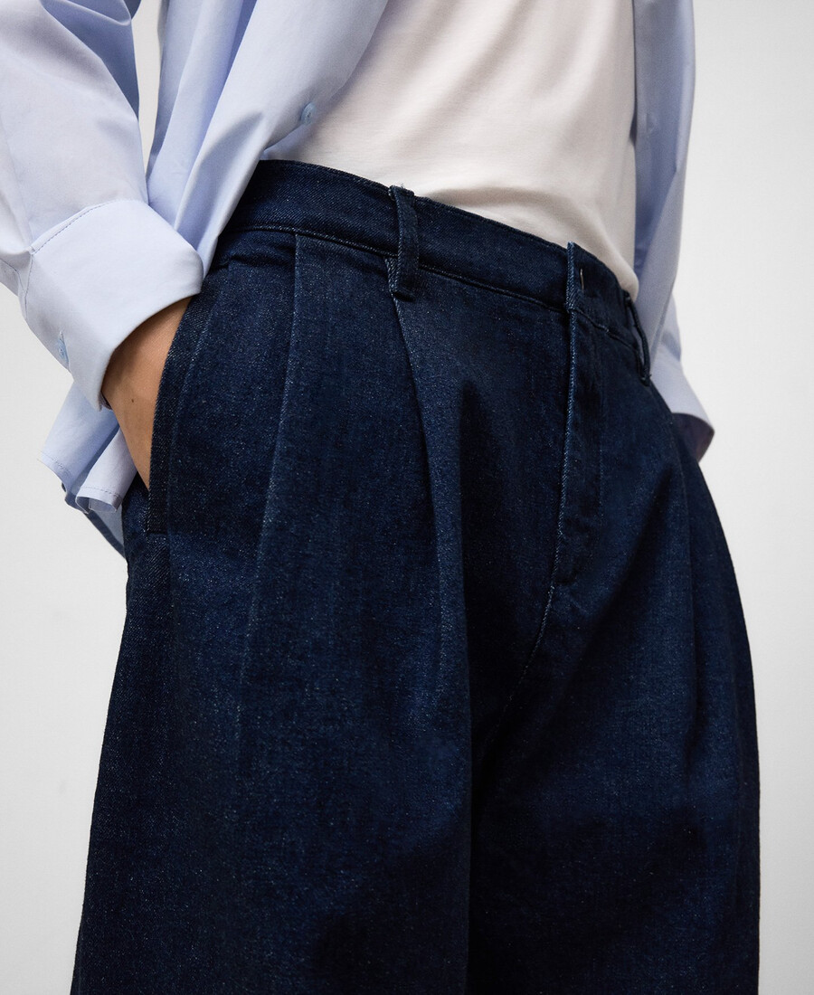 pantalon chino en denim de coton pour homme