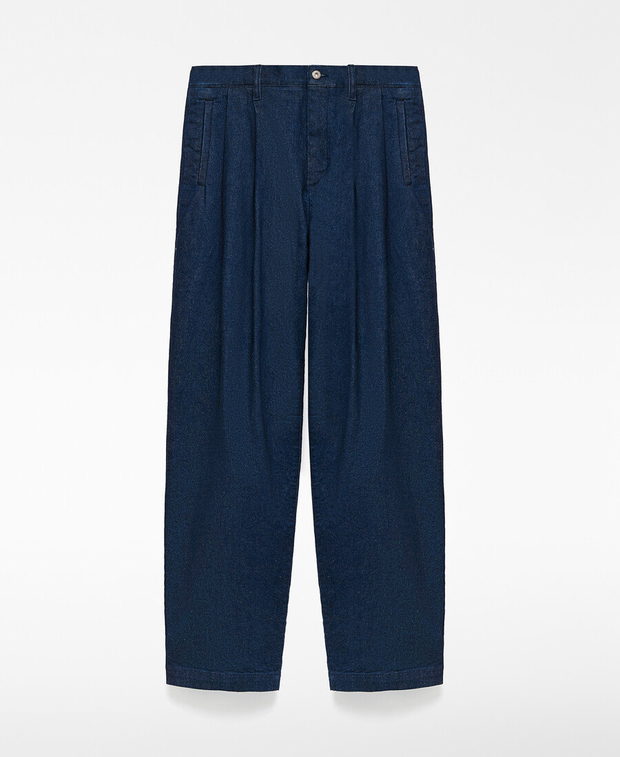 pantalon chino en denim de coton pour homme